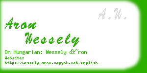 aron wessely business card